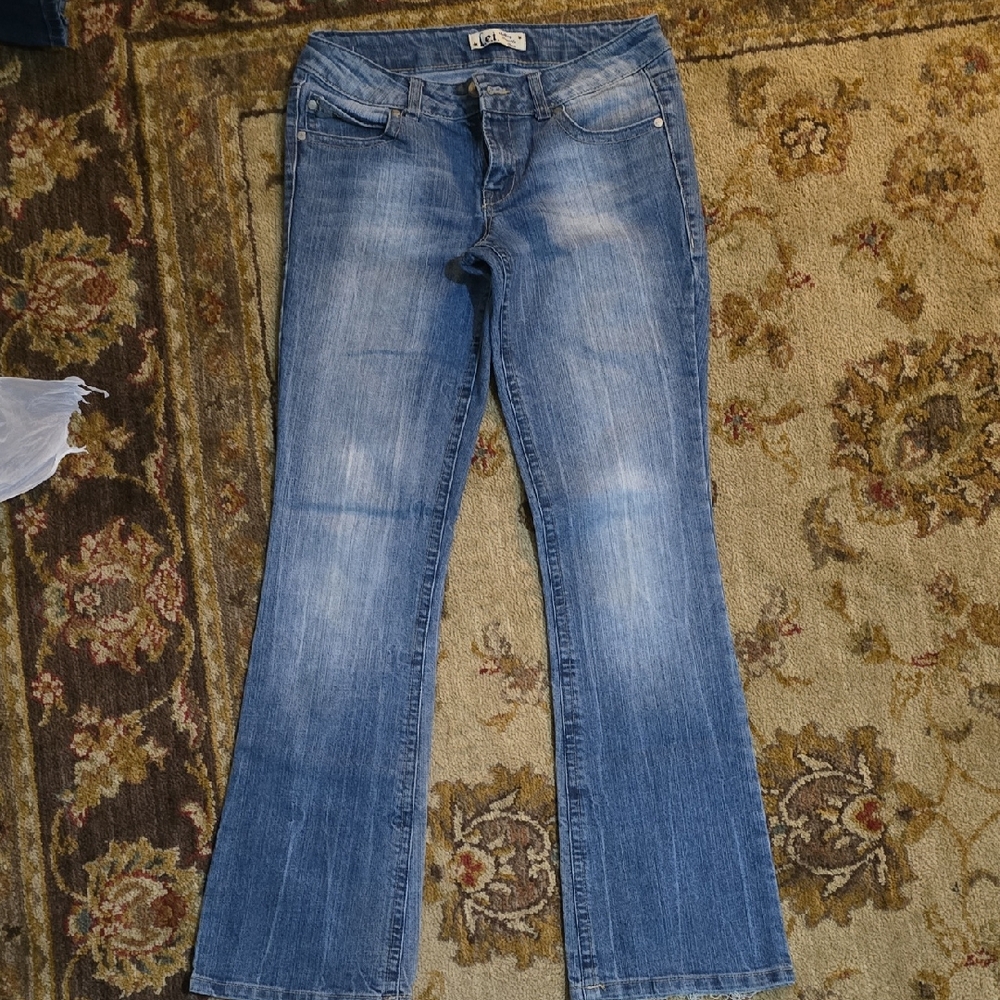 LEI Blue Flare Wide Leg Jeans